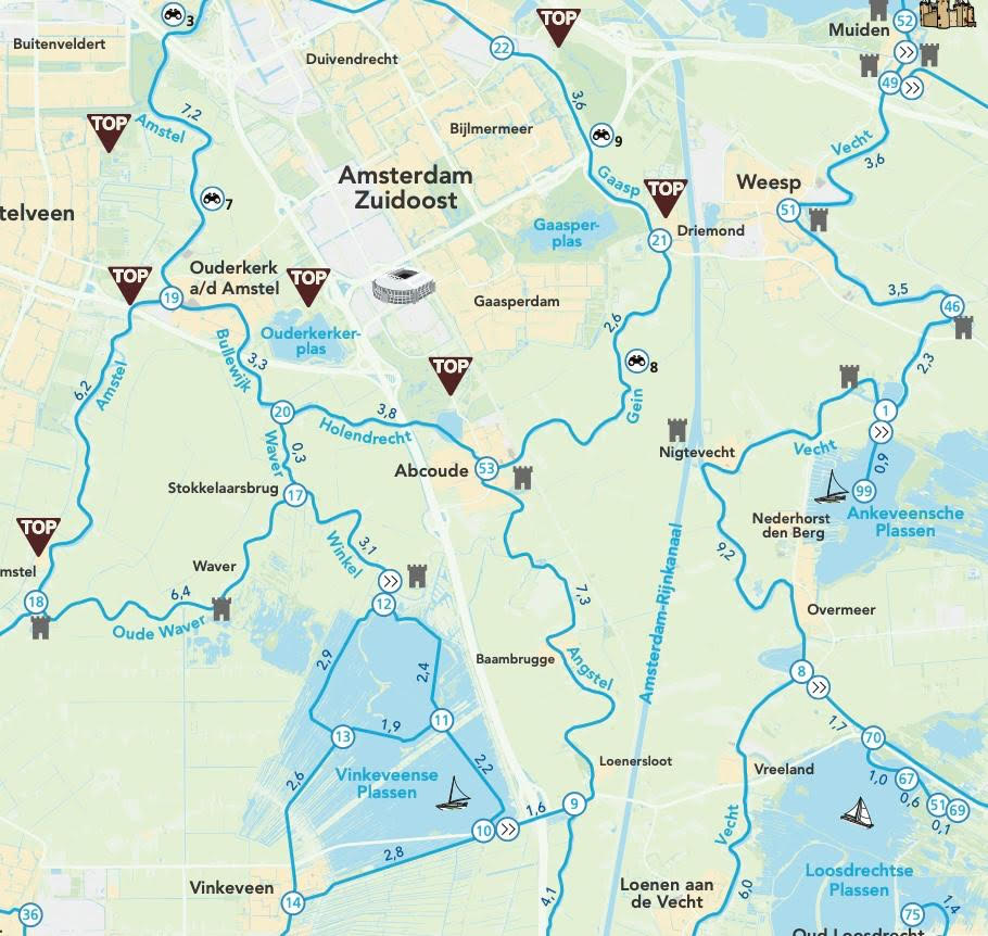 A map of Amsterdam Zuidoost and its surroundings